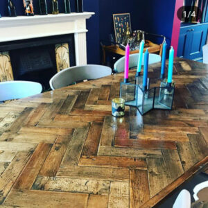 Herringbone Style Dining Table