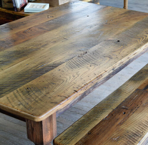 Custom Made Hoxton Reclaimed Wood Dining Table