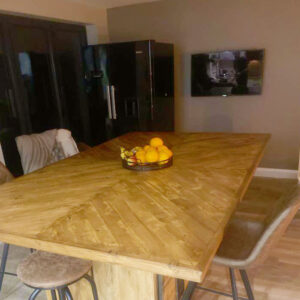 Handmade Herringbone Table Tops